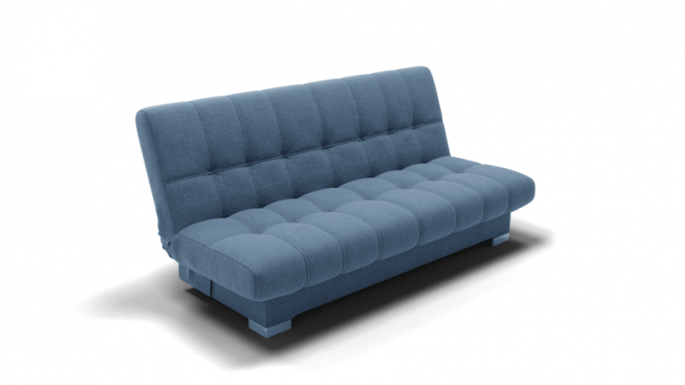 Диван Хьюстон-1 (ЗР) Цвет фасада: Голубой; Тип: Прямой; Материал фасада: Металл/Велюр_0