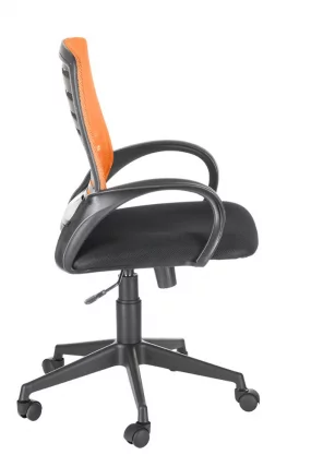 Кресло Ирис люкс TW Черный-оранжевый_1