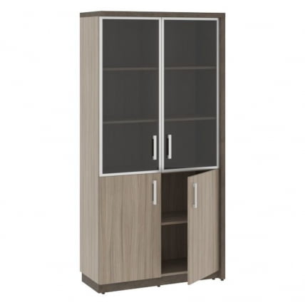 Шкаф комбинированный правый WOOD&STONE СФ-534894 Бетон Чикаго темный Дрифтвуд_1