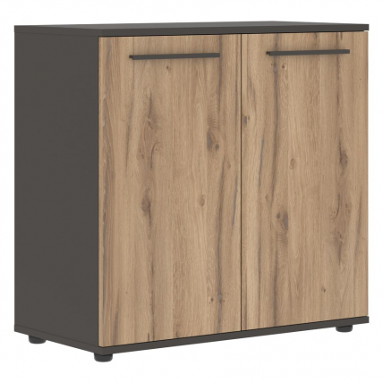 Шкаф с глухими малыми дверьми EDIS ELCS 85.1 Дуб Денвер светлый Мокко Мокко_0