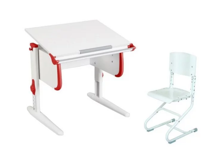 Стол универсальный трансформируемый Parta 1/75 + Stul Белый Красный_0