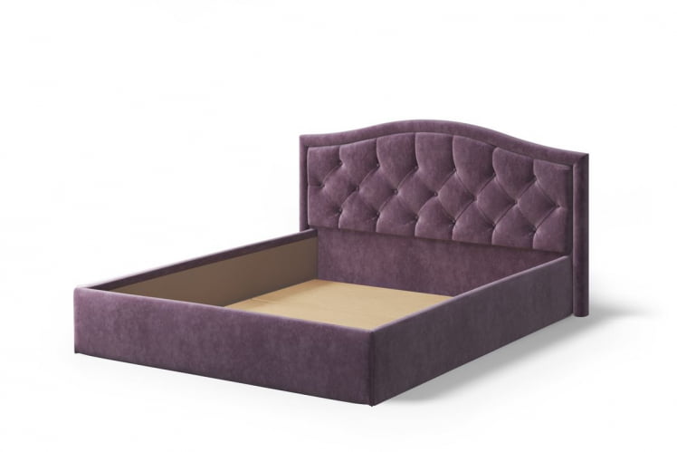 Кровать Стелла, 1400*2000 мм, велюр NEO 17, фиолетовый_2