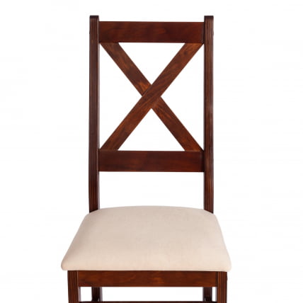 Стул CROSSMAN (комплект) NEW, Многослойный березовый шпон, 41х40x100 см, cappuchino/велюр бежевый_5