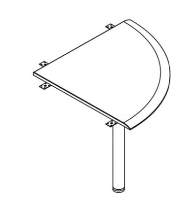 Приставка для письменного стола WKD 700 Дуб сонома_1