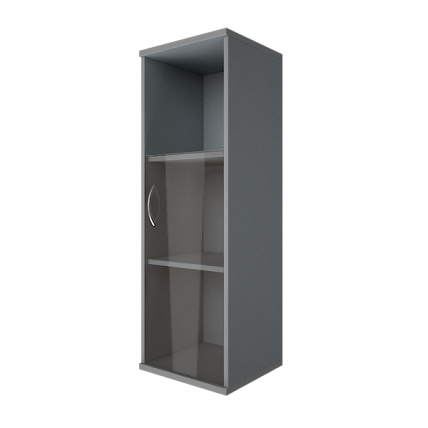 Шкаф средний узкий правый Riva А.СУ-2.2 Пр Клен/Металлик_0