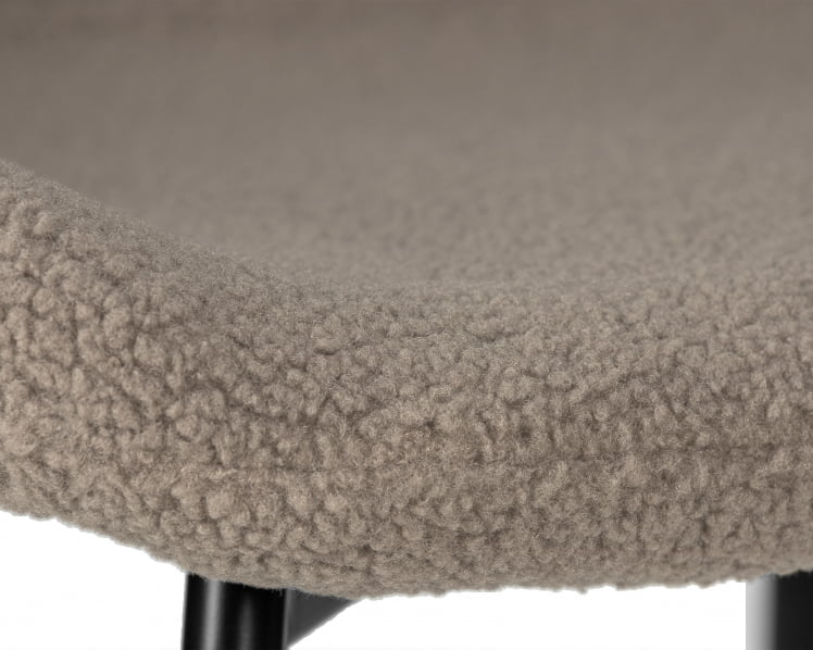 Стул обеденный DOBRIN MILO (черные ножки, бежевый букле (UF992-04))_7