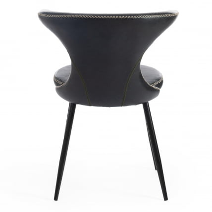 Стул FLAIR (mod. 9020) / 1 шт. в упаковке экокожа/металл, 60 х 56 х 78 см , зеленый 14/черный_3