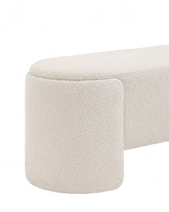 Банкетка Taks букле Белый_2