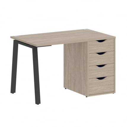 Стол письменный HOME OFFICE VR.SP-3-118.4.A Дуб Аттик/Антрацит металл_0