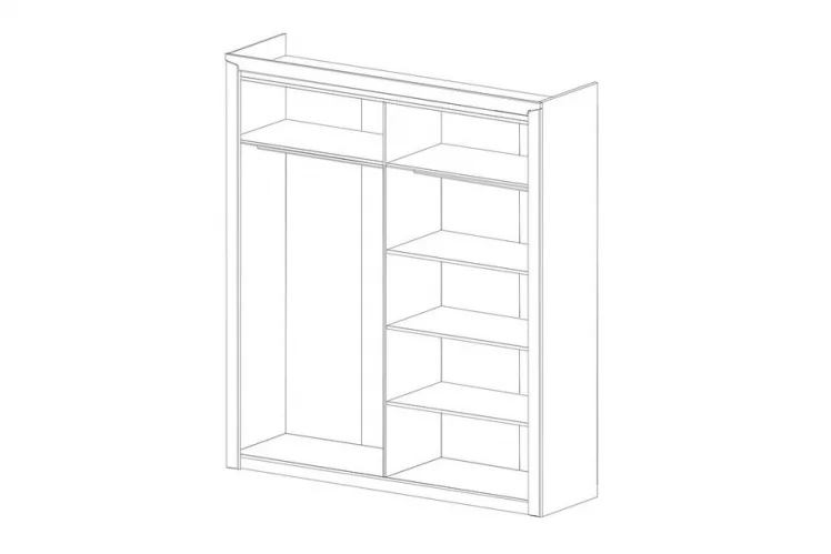 Шкаф для одежды 4-дверный Соренто 01 Дуб Стирлинг_2
