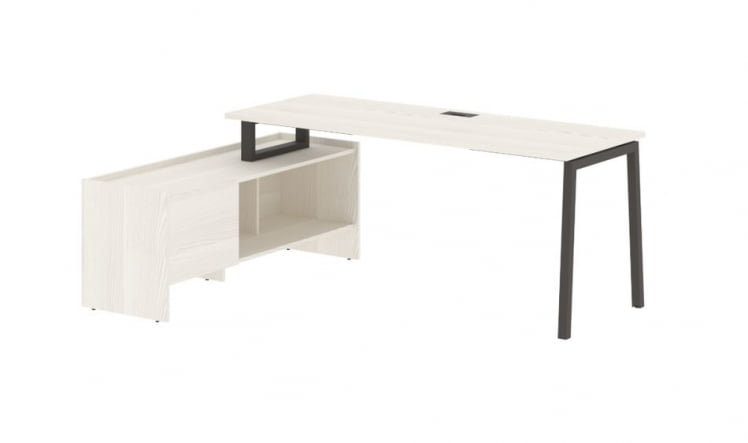 Стол с тумбой EDIS ELCT 19614 Ясень Траун Мокко_0