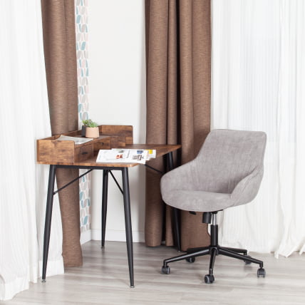 Кресло офисное DUBLIN велюр Clermon, св. -серый, 60_12