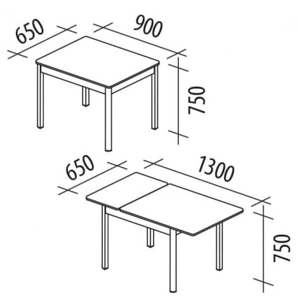 Стол обеденный раскладной Орфей 44 Урбан Милк_7