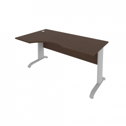 Стол криволинейный левый Riva ПЛ.СА-1 Л Венге/Металлик_0