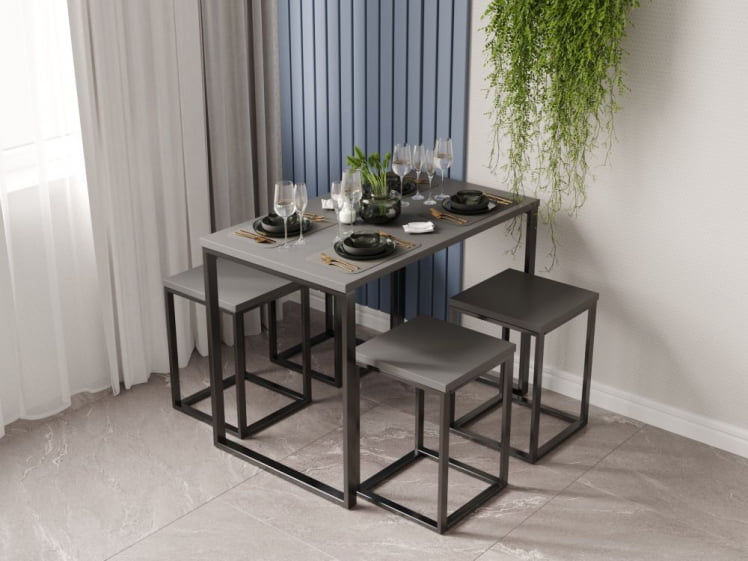 Стол обеденный SANVUT СтК120 Антрацит_0