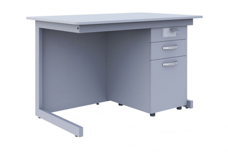 Стол преподавателя для кабинета физики/ химии/ биологии Серый/Серый_0