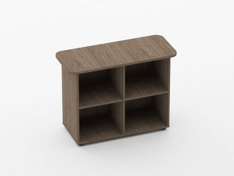 Тумба приставная к столу Glassy 3.18.12 Дуб Верцаска_1