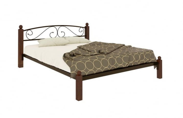 Кровать Вероника Lux 1200х1900 Коричневая_0