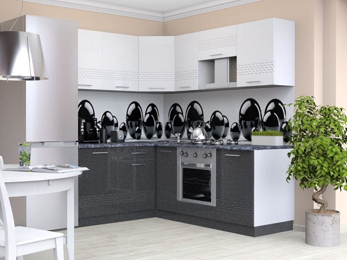 Глянцевый фартук (КОМПОЗИТ) KM 34_5