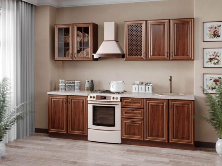 Шкаф кухонный 400 высокий Кантри ЛД 235.334.000 Ноче Таволато_2