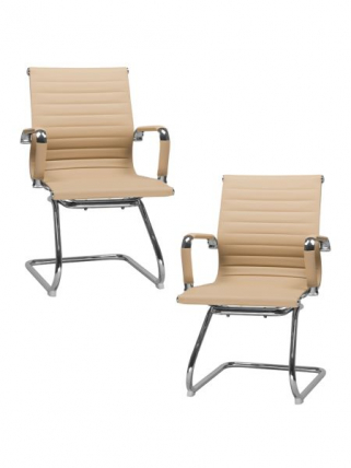 Офисное кресло для посетителей DOBRIN CODY (бежевый) 2 шт_0