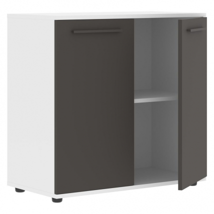 Шкаф с глухими малыми дверьми EDIS ELCS 85.1 Мокко Мокко Белый_1