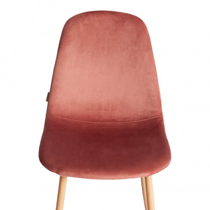 Стул БРЕЕЗЕ (мод. ДЖСC-58) Велюр/металл , 44 х 53 х 86 см, Корал (коралловый) ХЛР44 / натуральный / BREEZE (mod. JSC-58) Coral HLR44_5