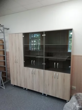 Шкаф-витрина Лидер 84.13 Дуб Кронберг_2