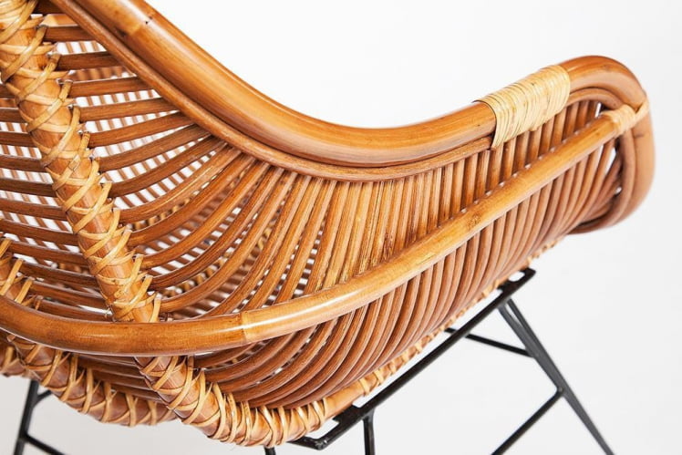 Кресло Secret De Maison Pitaya (mod. 01 5089 SP KD/1-1) натуральный ротанг/металл, 80х66х64см, светлый мед/черный_6