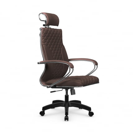 Кресло руководителя Metta L 2c 44C/K116 Infinity Easy Clean (MPES) Комплект 4 Темно-коричневое_1