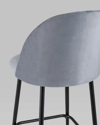 Стул полубарный Марсель ПЛ велюр Серый_6