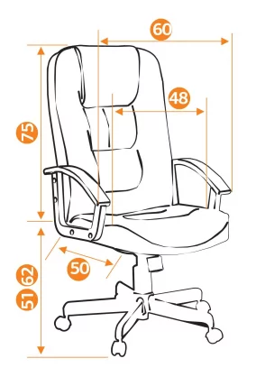 Кресло руководителя CH9944 хром (черный 36-6)_1
