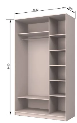 Шкаф-купе Хит-24-17-77 Орхидея Ясень шимо светлый_1