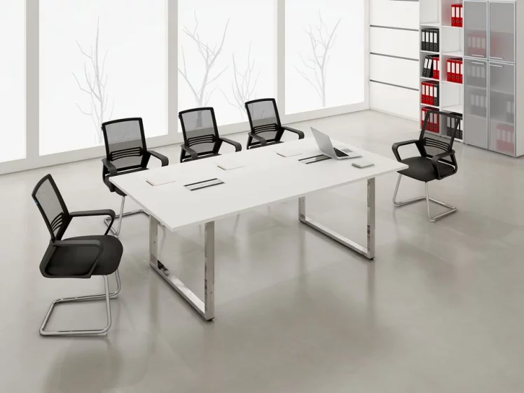 Стол переговорный GLOSS LINE НСП-О.938 Белый Премиум_1