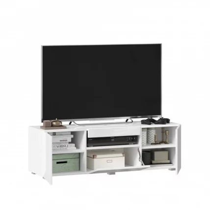 Тумба под ТВ 1200 Бруклин ЛД 685.040.000 Белый глянец_3