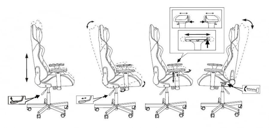 Геймерское кресло KNIGHT Armor BO_25