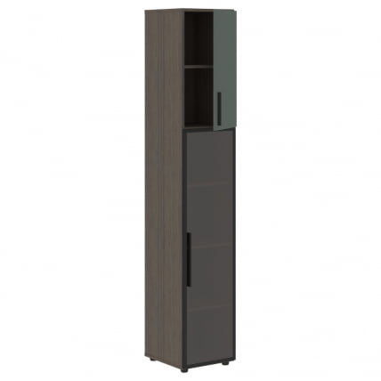 Шкаф-колонка комбинированный (правый) VELION VHCS 40.2 R Нефрит Дуб Сильвер_3