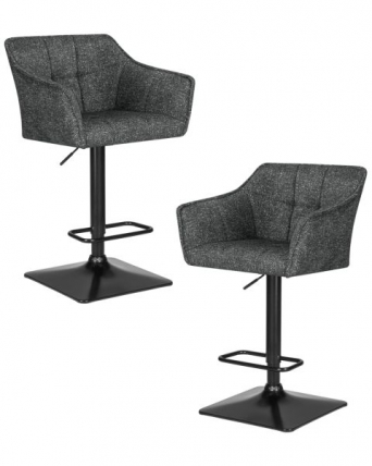 Стул барный DOBRIN RALF (серый твид (LEO11)) 2 шт_0