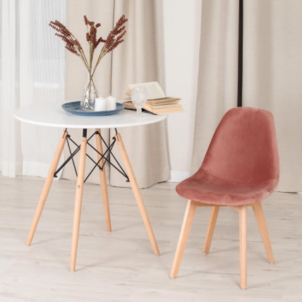 Стул CINDY SOFT (mod. C1021F1) Коралловый (HLR 44)/натуральный_8