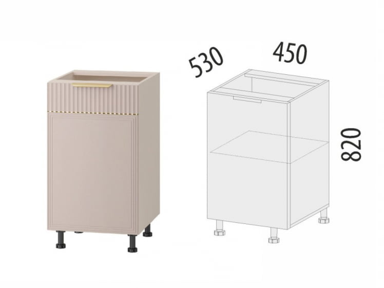 Напольный шкаф (лев/прав) Флоренция 107.72_5