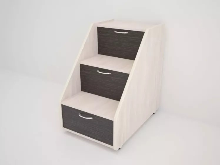 Лестница для кровати 160 Радуга (Л) Дуб млечный / Венге_0