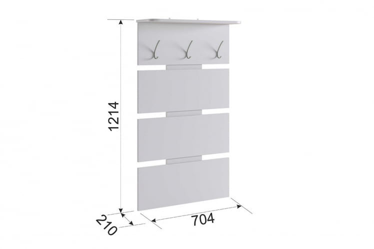 Вешалка Реал 2 PR-0030 дуб сонома_1