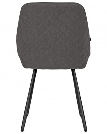 Стул обеденный DOBRIN STELLA (ЭМАЛЬ ЧЕРНЫЙ МУАР велюр Catania Chocolate)_3