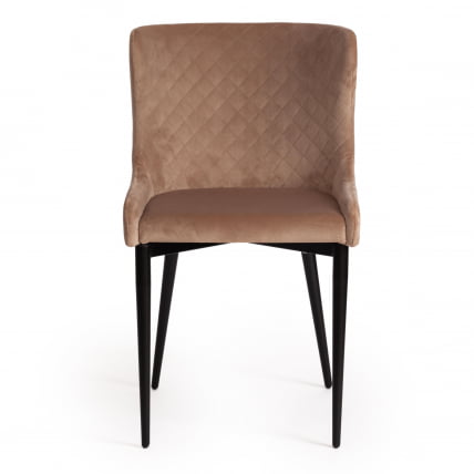 Стул MANTRA (mod. 713) ткань/металл, 49х61х82 см, высота до сидения 49 см, бежевый barkhat 5/черный_4