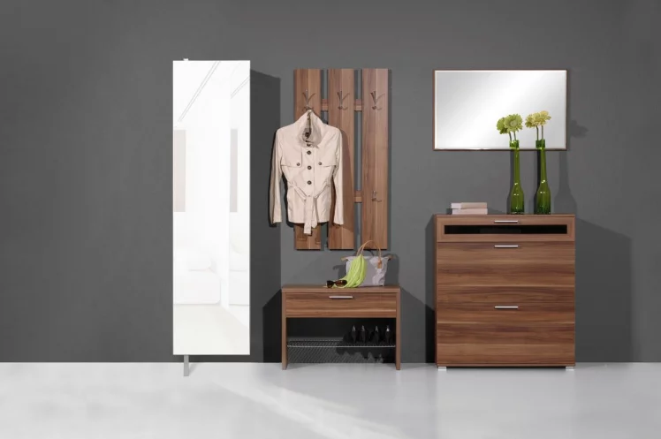 Поворотный шкаф в белом глянцевом стекле Драйв Шелф (левый) Венге_0