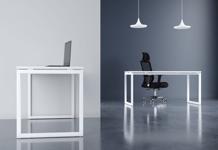 Стол руководителя XTEN-Q XQET 189 Белый Алюминий_1