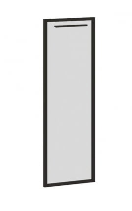 Дверь шкафа левая EDIS EDRG 42-1L Бронза тонированная серая Черный_0