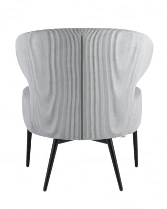 Кресло лаунж Royal Stripes велюр Серый_4