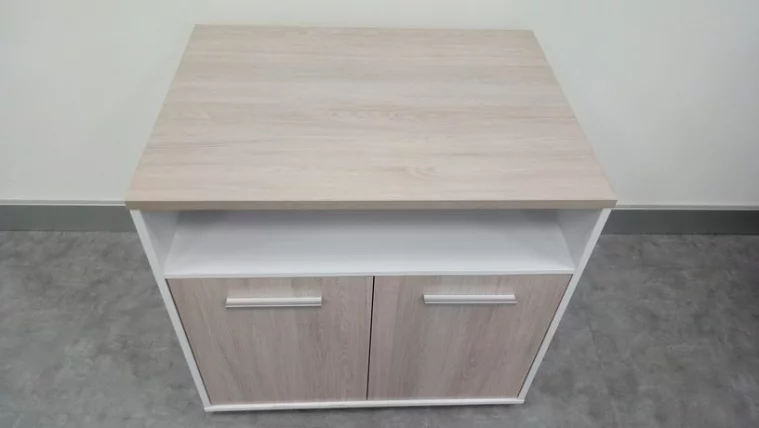 Тумба для оргтехники Deka 9.05.11 Дуб Сантана светлый/Белый_4