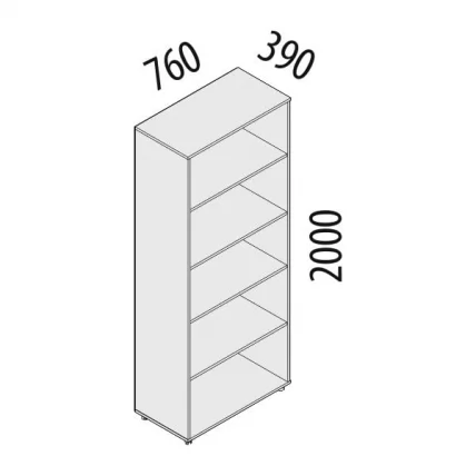 Шкаф 5 секций Альфа 63.40 Дуб кобург_1